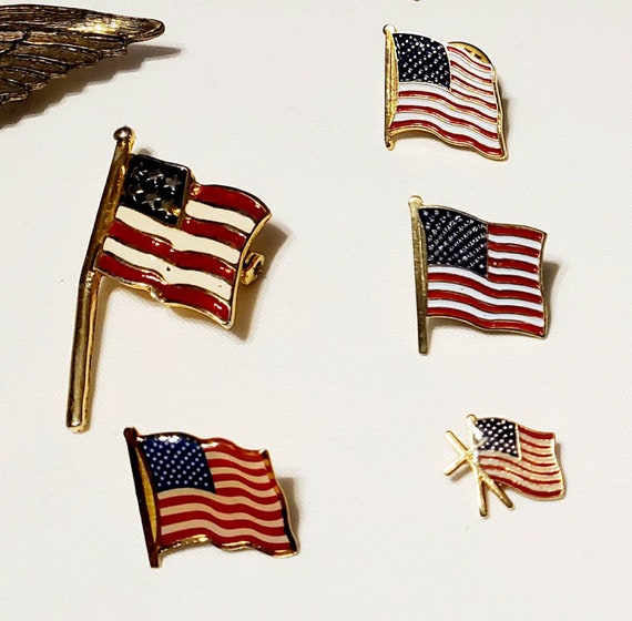 Vintage Patriotic Lapel Pins - Lot of 17 Pins - image 6