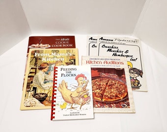 Vintage Cookbooks - Lot of 6