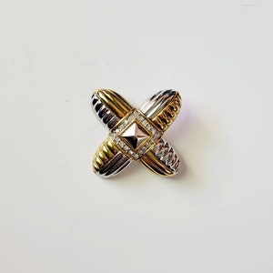 Vintage Danecraft Brooch with Rhinestones