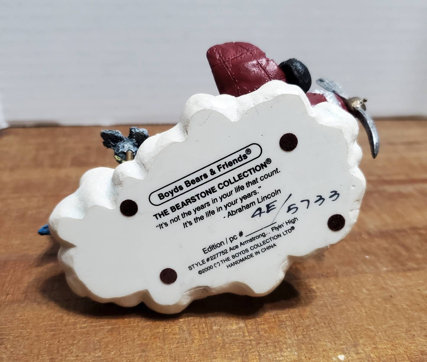 BOYDS BEARS ボイズベア　Ace Armstrong 置物　飛行機 BOYDS BEARS ボイズベア Ace Armstrong 置物 飛行機 - メルカリ
