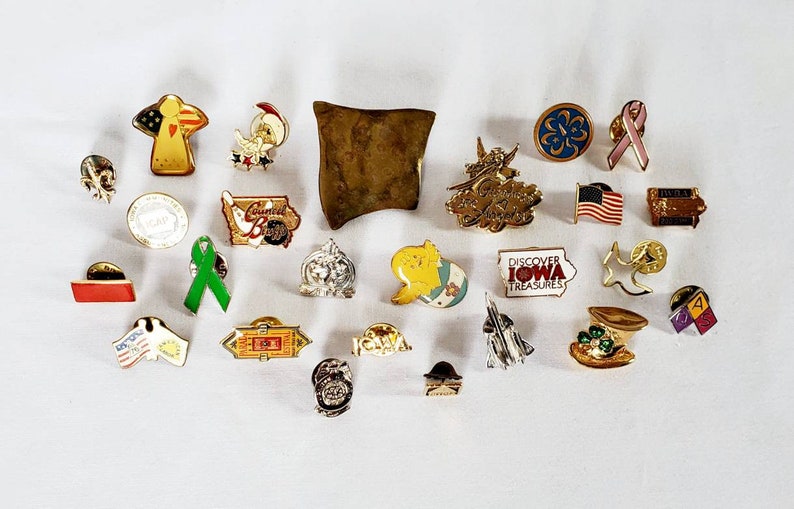 Vintage to Now Lapel Pins Lot of 25 Pins Etsy