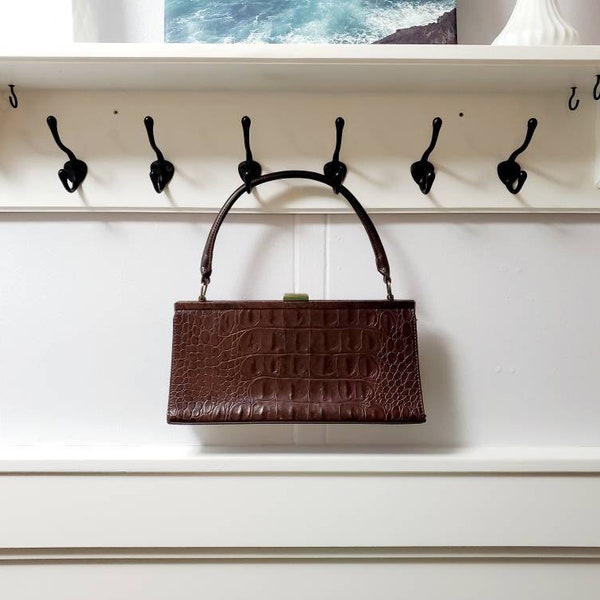 Vintage Brown Franco Sarto Top Handle Purse