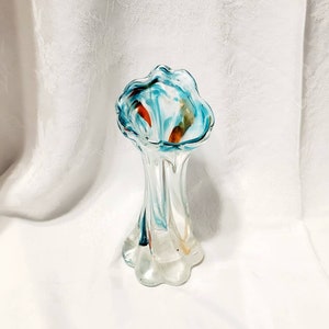 Vintage Art Glass 8&quot; Vase