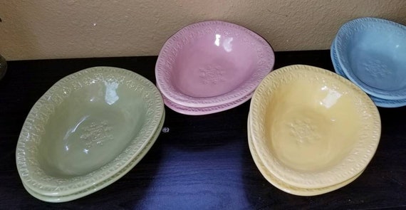 Pottery Barn Egg Bowls Dishes Set Of 8 Bowls Etsy