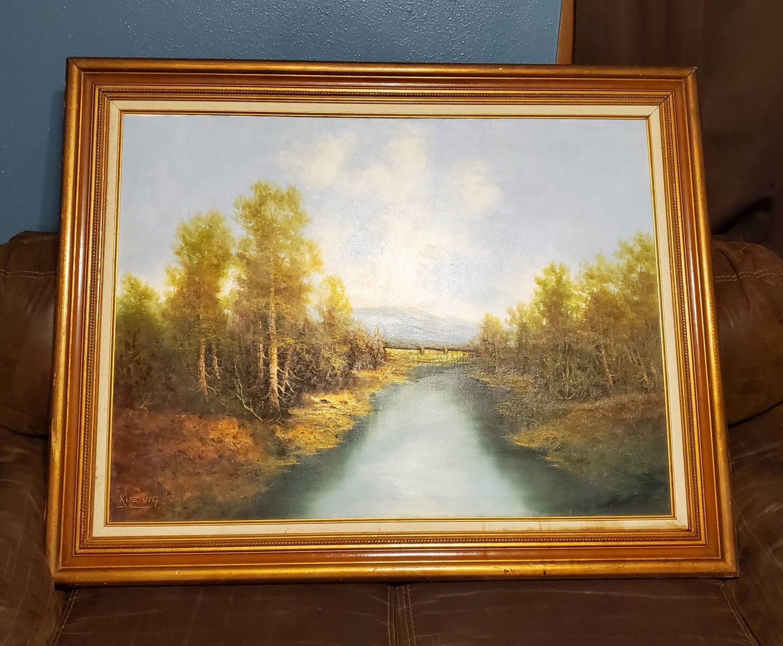 Original Signed Koenig Framed Landscape Oil Painting on Canvas | Etsy