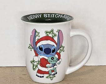 Disney Lilo And Stitch Merry Stitch-Mas Christmas Mug Coffee Cup