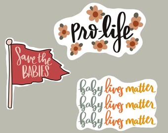 Pro life sticker set- pro life generation stickers, save the babies, pro life sticker pack