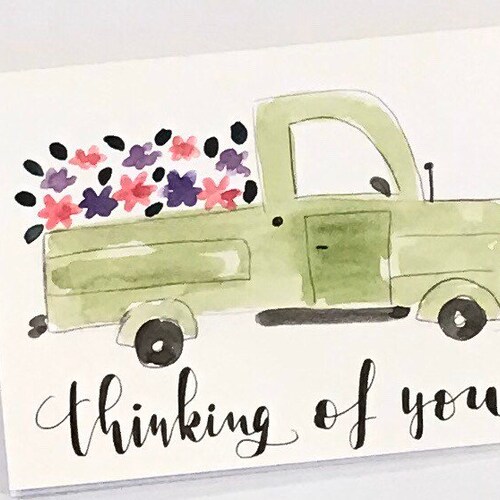 Thinking of You Card Set Etsy