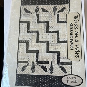 Birds on Wire quilt runner pattern from Kansas Troubles
