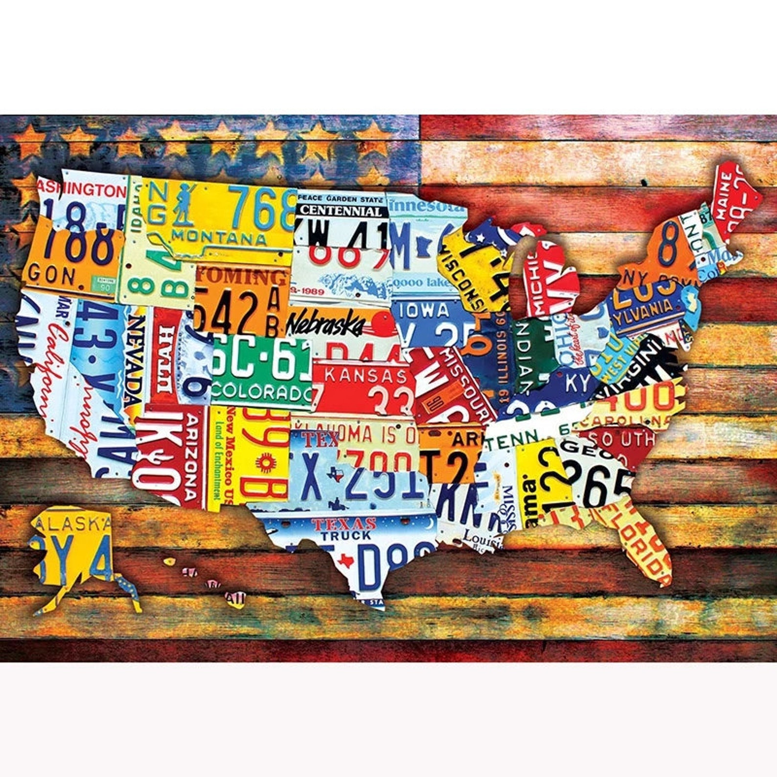 5D DIY Diamond Painting Map of America Full Square/Round Etsy