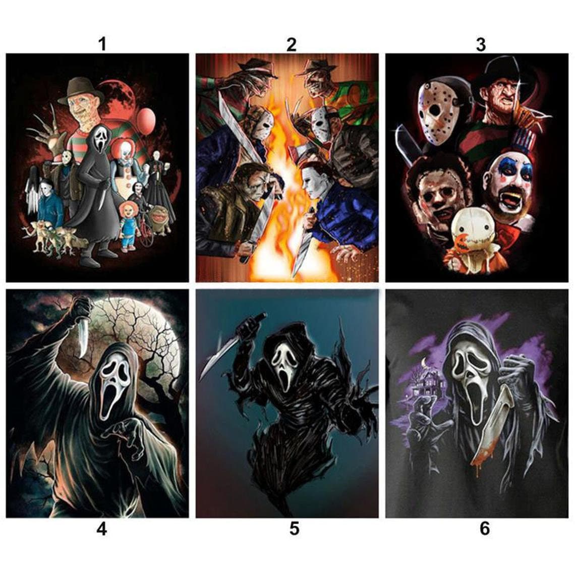 Full Square/Round 5D DIY Diamond Painting Kit Horror Etsy