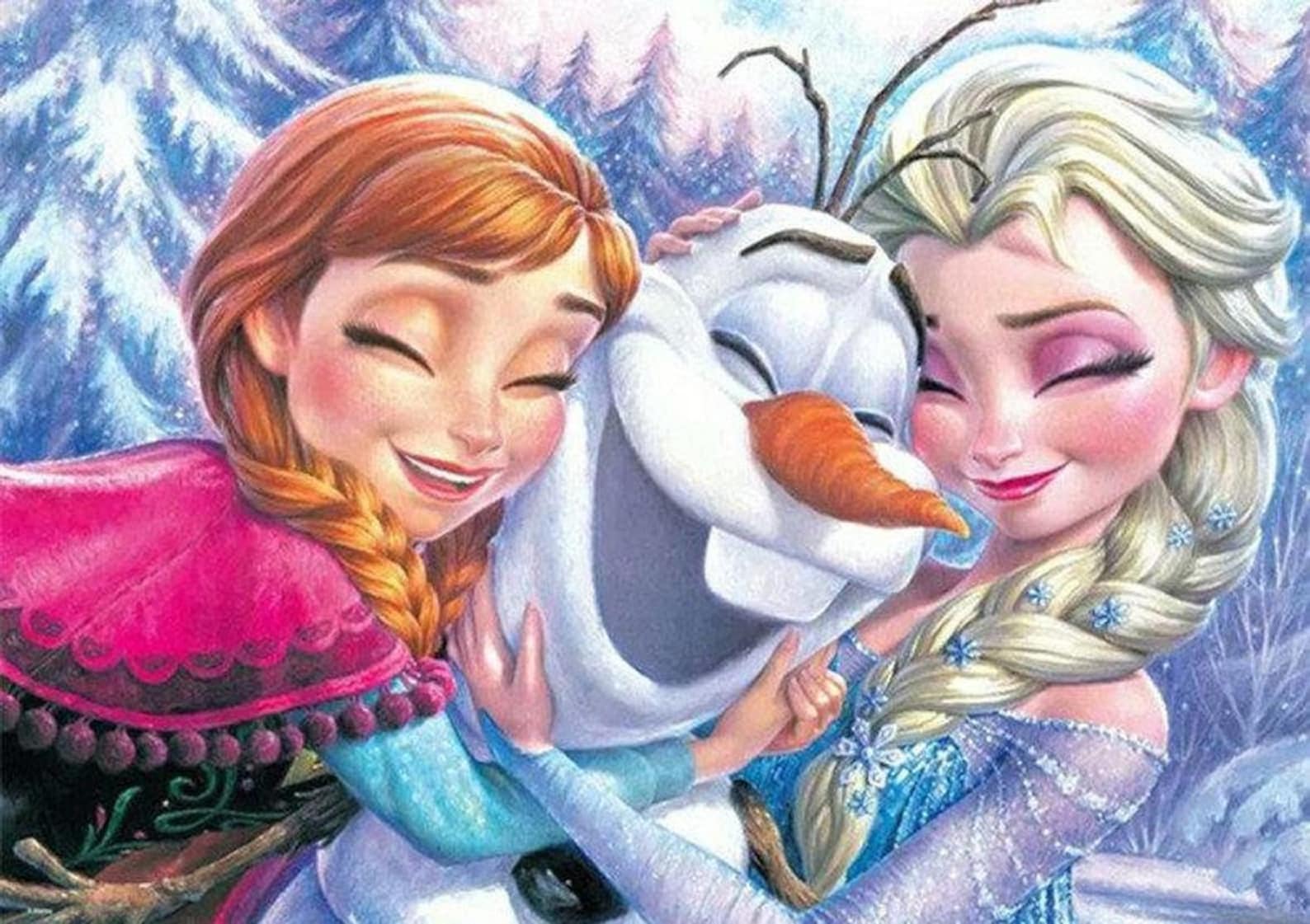 Full Square/Round Disney Frozen Olaf Snowman 5D Diamond Etsy