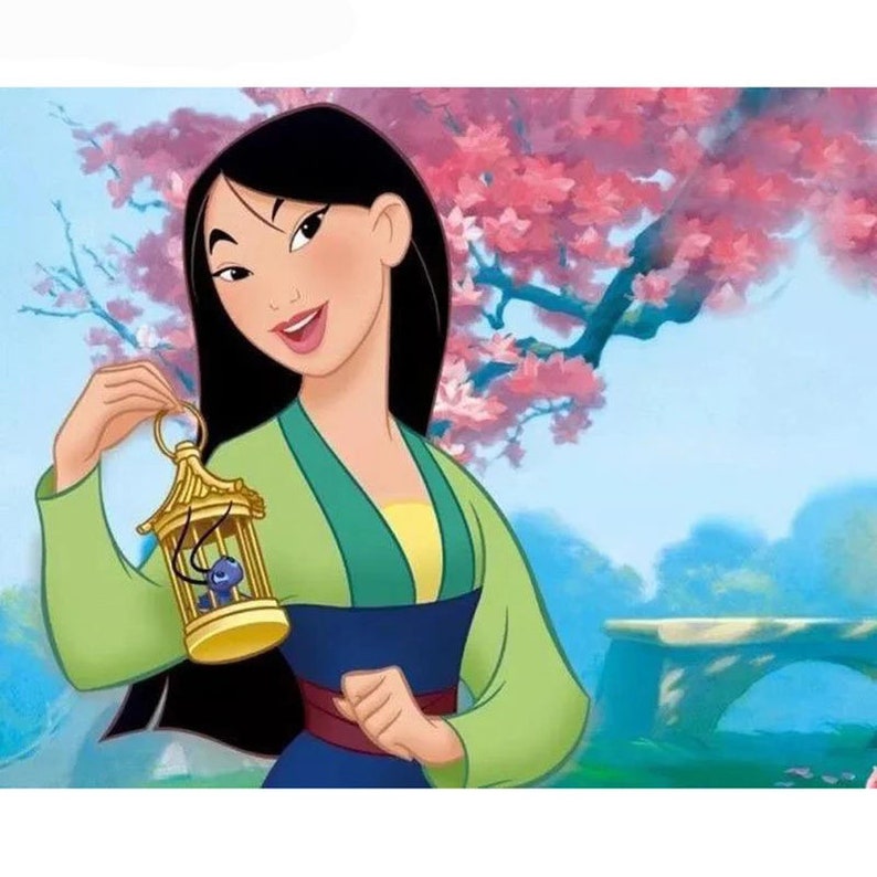 5D Diamond Painting Full SquareRound cartoon Diamond Embroidery Sale Rhinestone Hua Mulan Picture Diamond Mosaic Gift