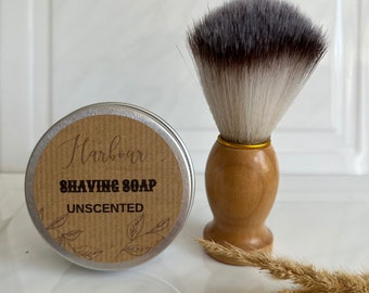 Unscented Mens Shaving Bar Scent No3,Fragrance free,Vegan, Handmade,Wet Shave,Shaving Soap Bar,Essential Oil Blend