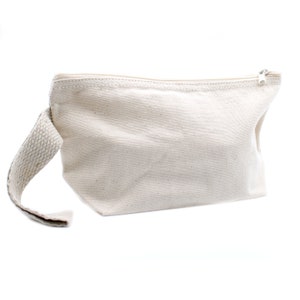 Cream Organic Cotton Toiletry Bag with Handle |Wash Bag| Ideal for travelling| Toiletry Bag| Cosmetic Bag