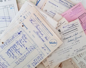 German Documents Vintage Ephemera Junk Journal Papercrafts Scrapbooking Paper Ephemera