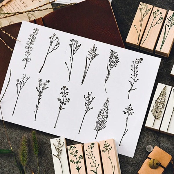 Rubberstamps Stamp Botanical Journaling