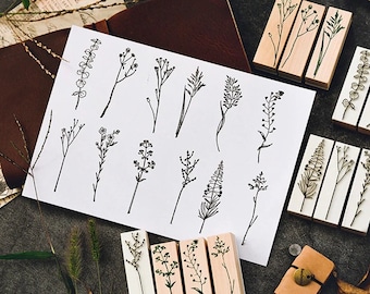 Rubberstamps Stamp Botanical Journaling