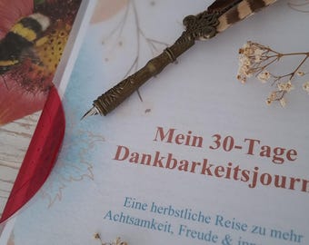 30 Tage Dankbarkeitsjournal | Achtsamkeit Arbeitsheft | PDF | Journaling Vorlage zum Ausdrucken | Bullet Journal Inspiration