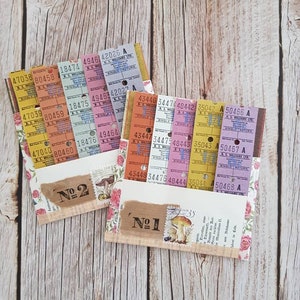 Original Vintage British Bus Tickets Set von 20 Tickets