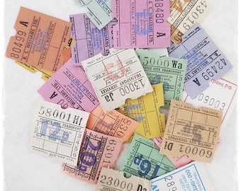 イギリスのバスチケット12冊セット　海外紙モノ　ジャンクジャーナル素材 イギリスのバスチケット12冊セット 海外紙モノ ジャンクジャーナル素材