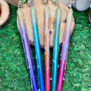 Handmade beeswax Easter candles (set of 5)