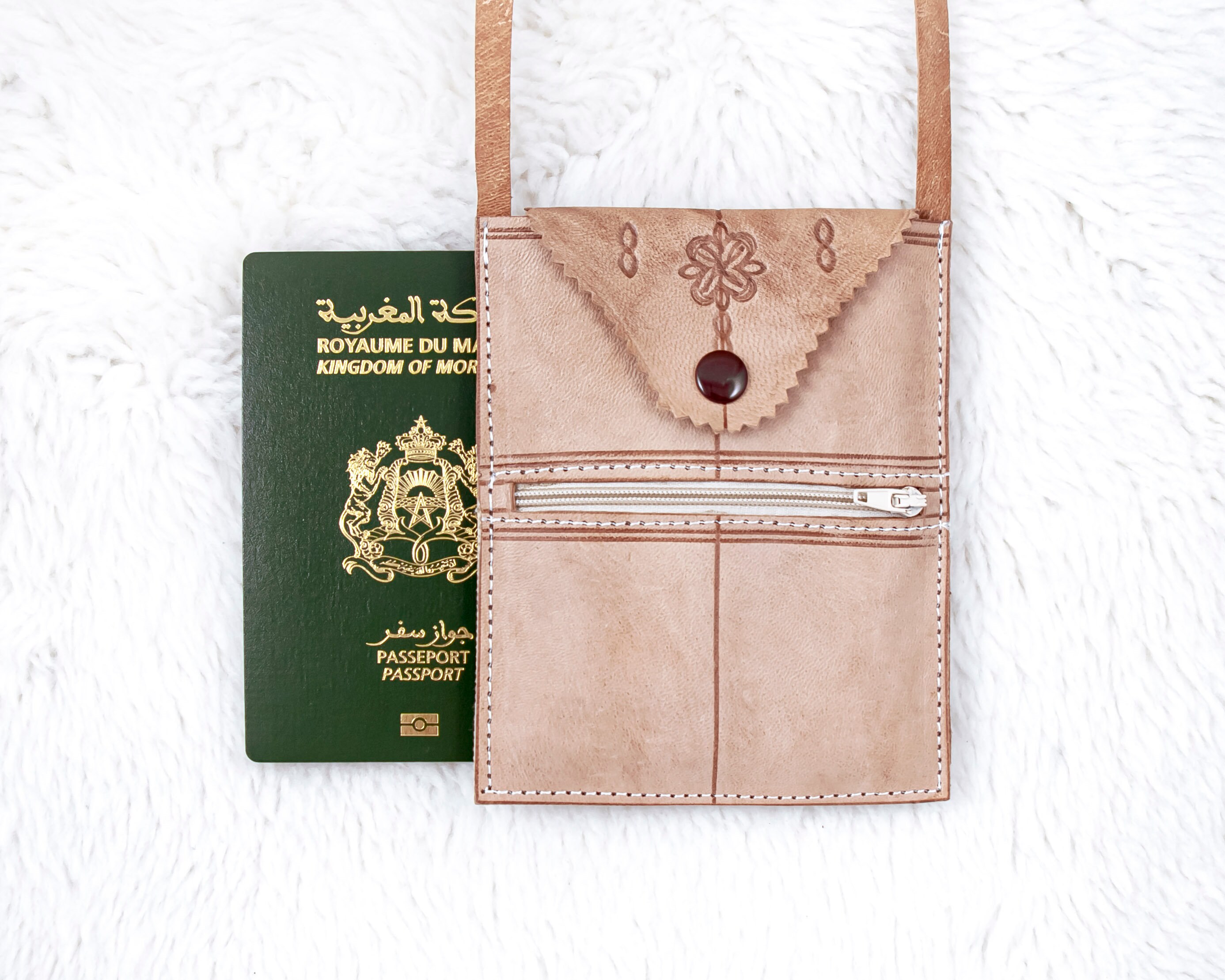 Vintage Moroccan Berber Passport Holder Bohemian Secret Etsy