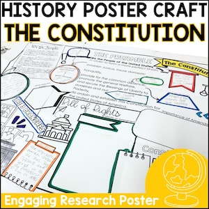 The Constitution Poster Craft History Research Groups Activity Grades 3-5