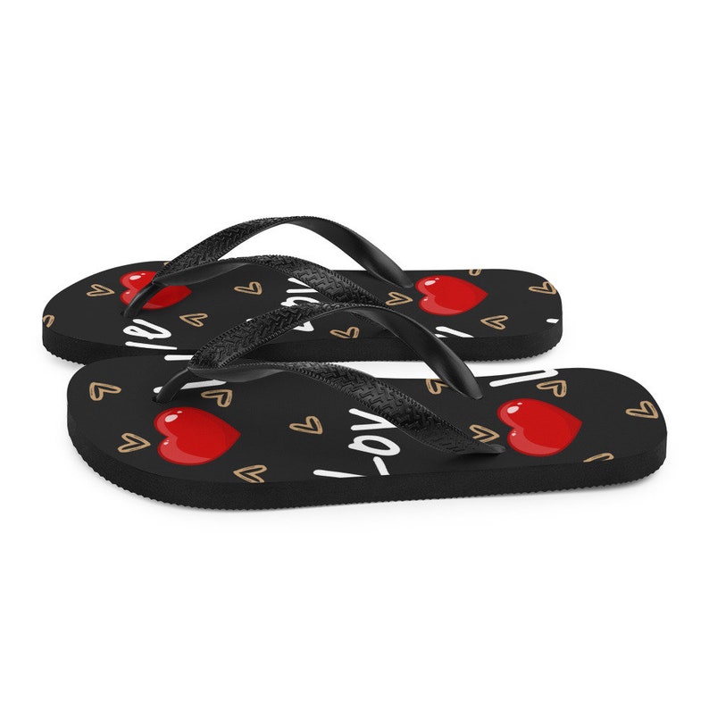 Flip flops with love /& hearts