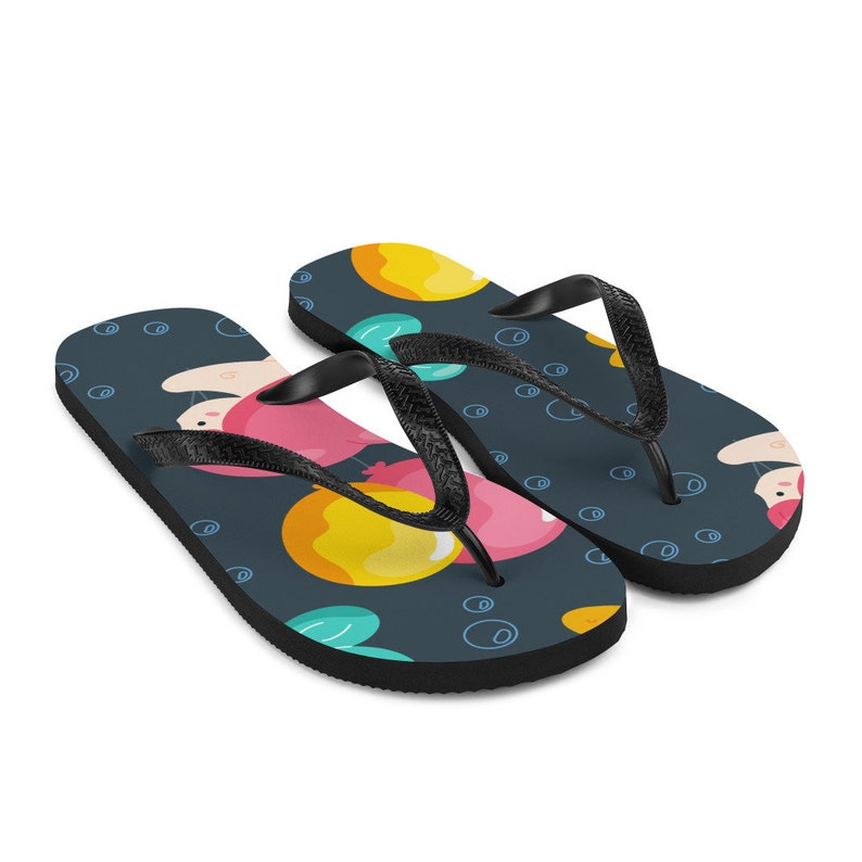 Flip flops with mermaid