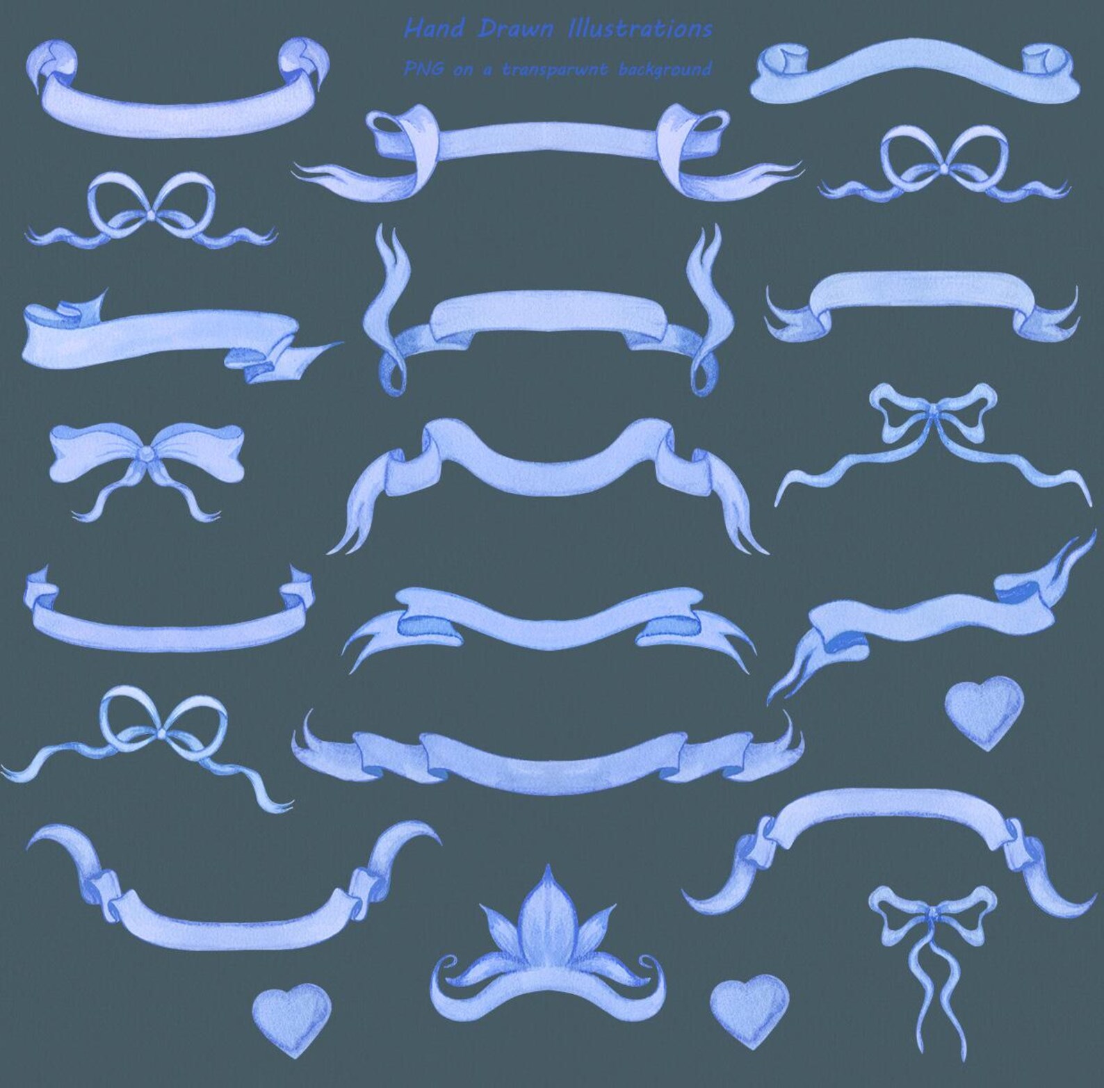 Crests Clipart. Wedding Crests. Watercolor Crests. Watercolor Blue ...