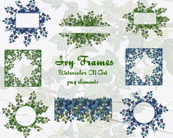Dekorativer Efeu Rahmen fr Karten Einladungen Zeichen Business Branding  Leafy Border Clipart 12X12 Zoll Efeu Border Grn Kommerzielle Nutzung -  Etsy.de