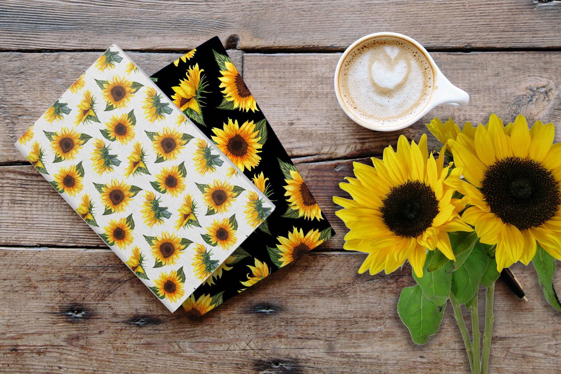 Sunflower Digital Paper Summer Seamless Patterns. Paper | Etsy