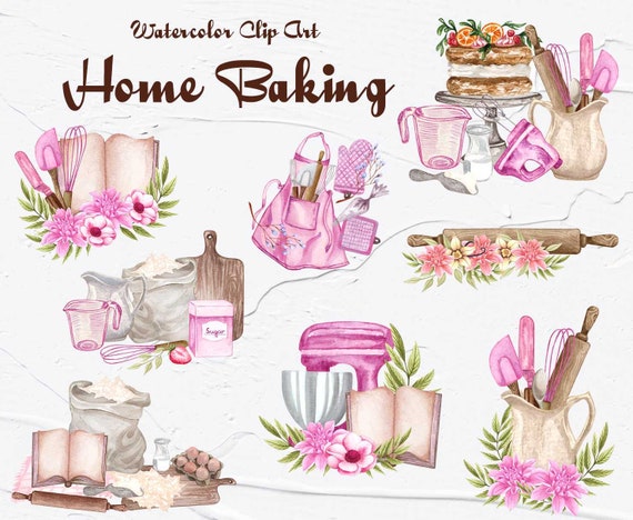 Kitchen Baking Clipart Baking Supplies PNG Cooking Tools 
