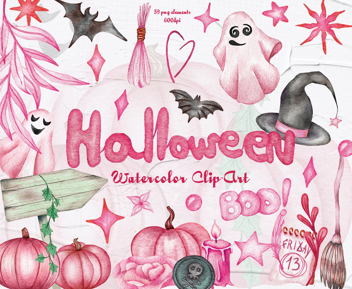 Blue Halloween Watercolor Clipart Cute Pastel Halloween Boy -  Denmark