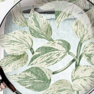 Pothosväxter Clipart. Krukväxter Clipart. Inomhusväxter Akvarell Clipart. Akvarell Pothos Typer. Krukväxter PNG bild 5