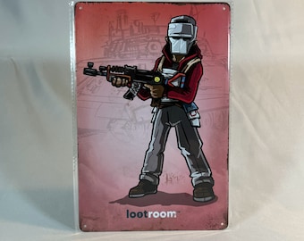 Cartello in metallo arrugginito / Fullgear / regalo perfetto per i giocatori / Fan Art