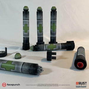 Rust Medical Syringe Medpen | handpainted | 16 cm | perfect Gamer Gift | Fan Art