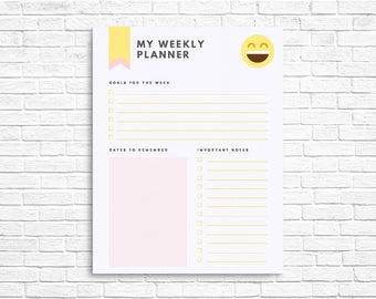 Planificador Semanal, Horario Semanal, Planificador de Trabajo, Planificador, Horario, Horario Imprimible, Planificador Imprimible, PDF Imprimible, DESCARGA INSTANTÁNEA