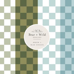 Motivo di superficie a quadri verdi e blu, file semplice senza soluzione di continuità, design del tessuto, carta digitale, stampa a quadri senza soluzione di continuità, ripetizione della stampa per bambini, abbigliamento per ragazzi