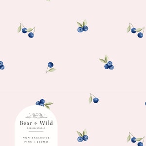 Cute Blueberry Surface Pattern, simple blueberry fruit Seamless File, Fabric Design, Digital Paper, fruit seamless print, kids print repeat