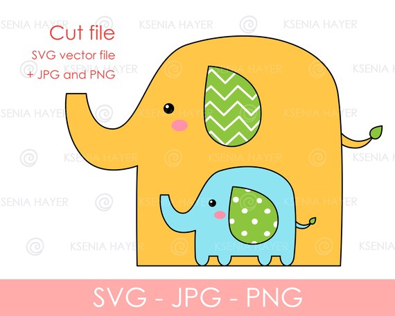 Download Elephant Svg Files Layered Svg Cut Files For Cricut Elephant Etsy