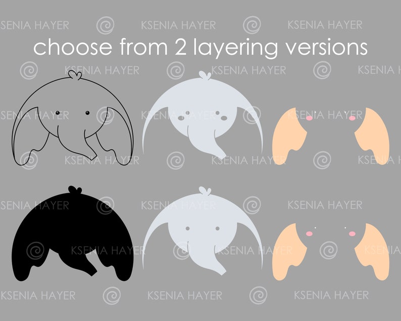 Download Baby elephant svg files Layered svg cut files for cricut ...