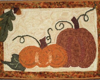 Pattern for Hooked Rug, “Pair of Pumpkins”