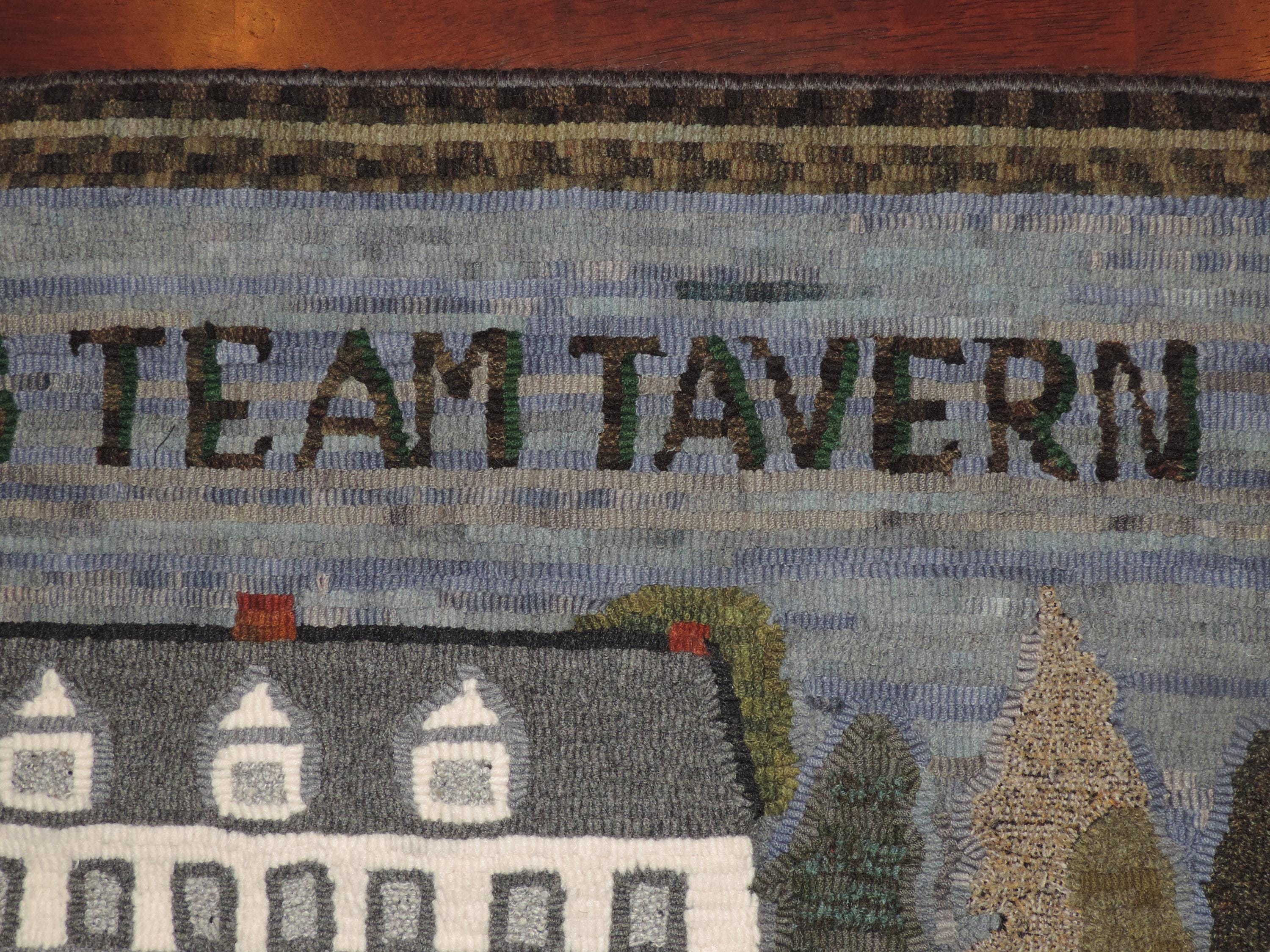 Rustic Tavern Rug Photo of DOG TEAM TAVERN Rug- Unframed - Etsy