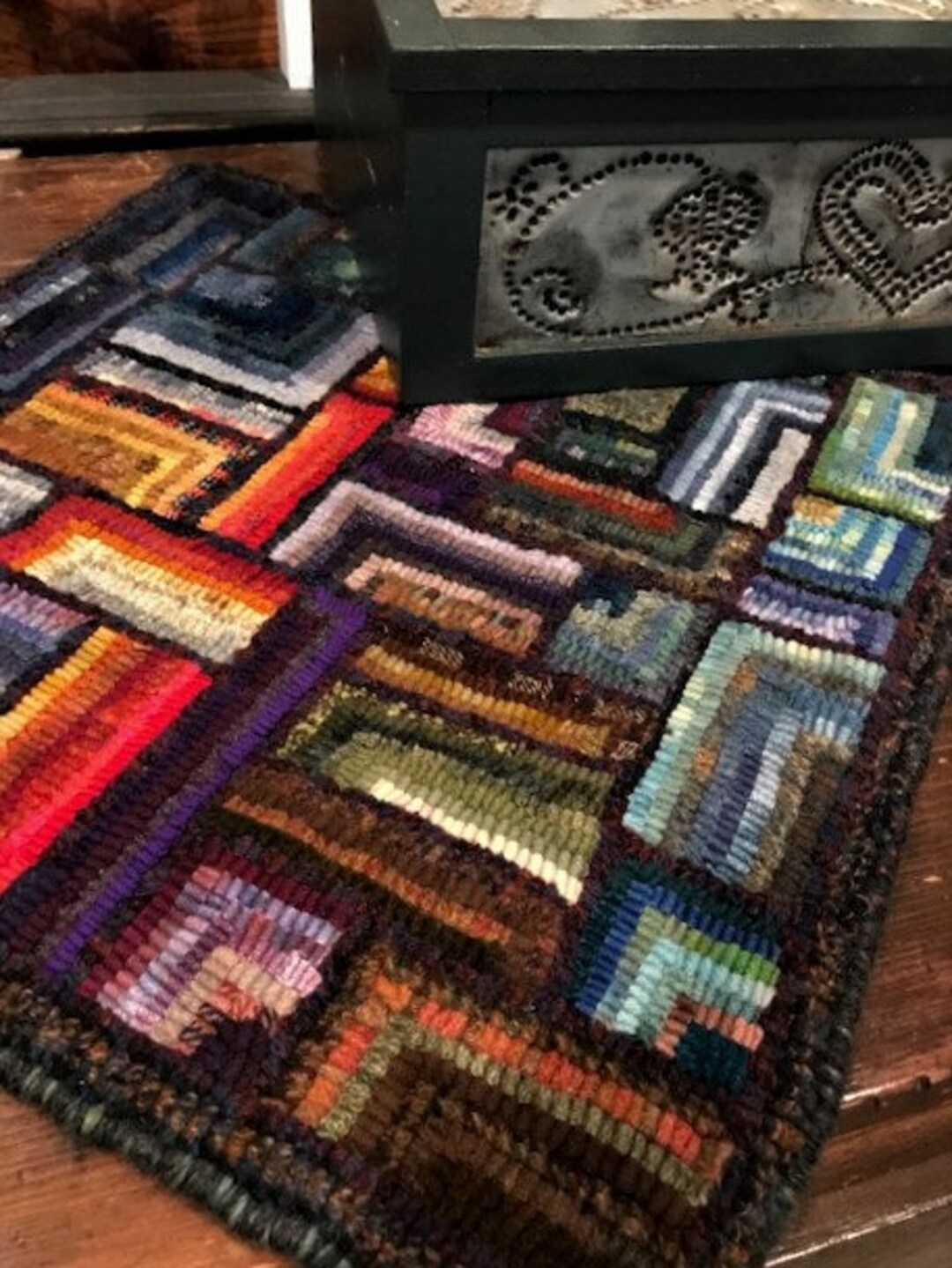 Hooked Rug landscape Blocks 2019 is My Original Design and Hooked by Me ...