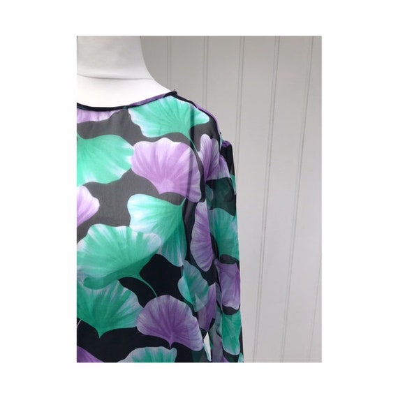 1980s Frank Usher Layered Skirt Dress