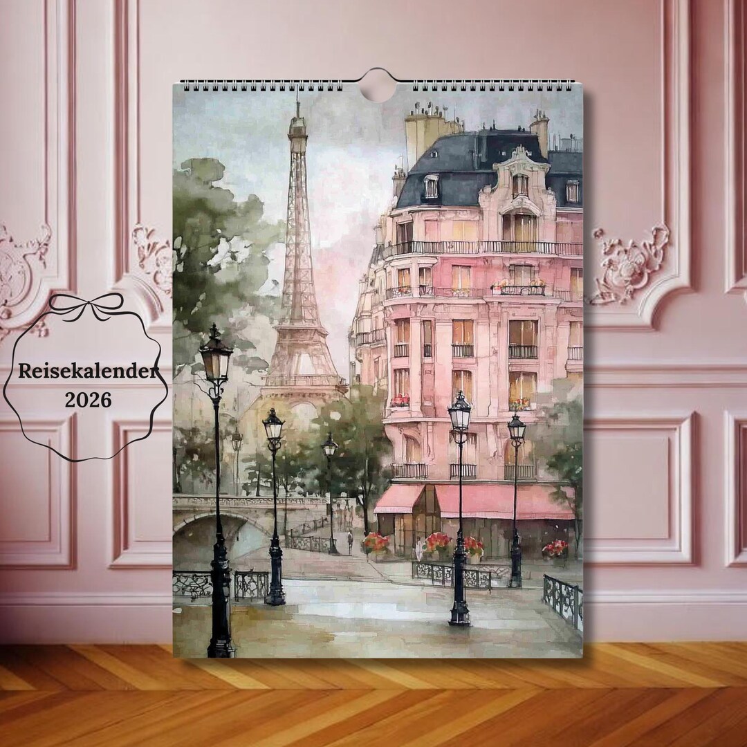 2026 Calendar A4/A3 – Illustrated Wall Calendar in Watercolor | Gift ...