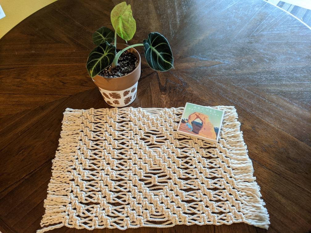 Macrame Placemats Etsy