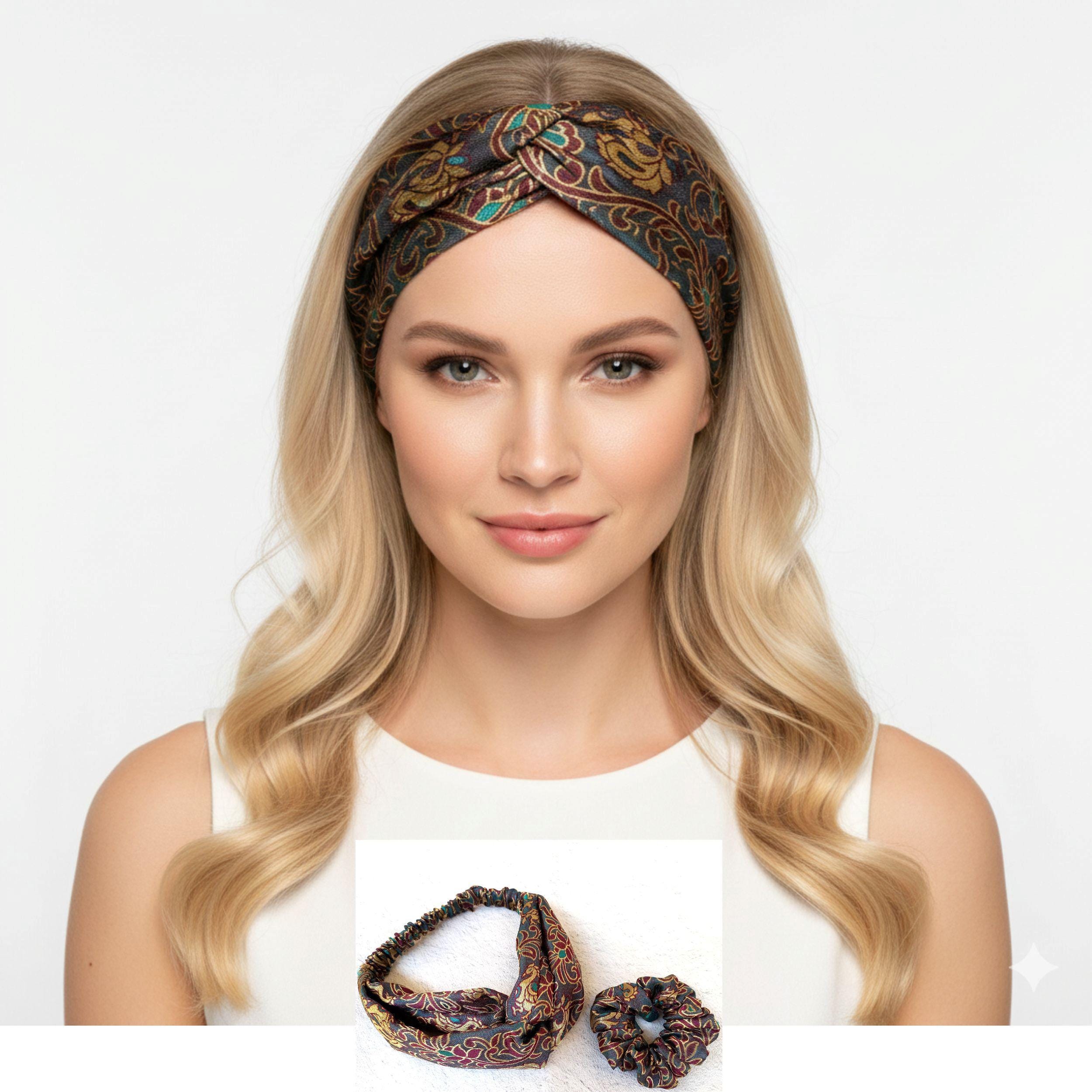 Wholesale liquidation. Handmade beaded headband from Bali Handmade Beaded Elastic Headband – Artisanal Hair Accessory  main image 3